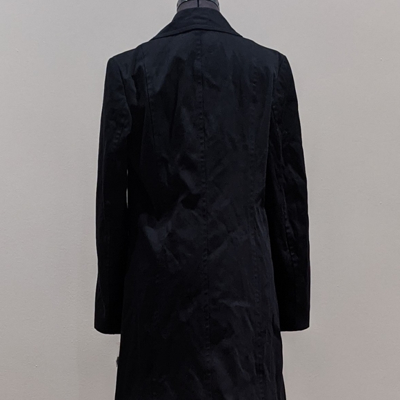 INC Black Sequins Embellished Trench Coat - Picture 3 of 9